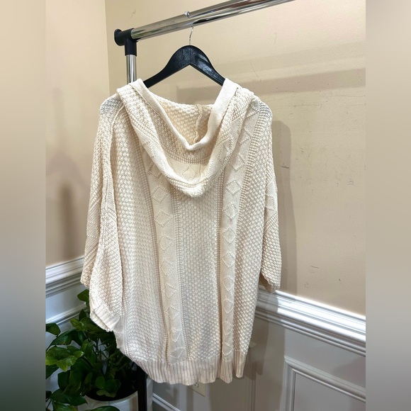 Free People Oversized Knit Hoodie Sweater - Picture 4 of 5